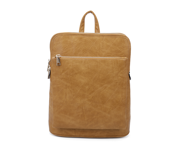 Kakhi Double Zipper Backpack Bag