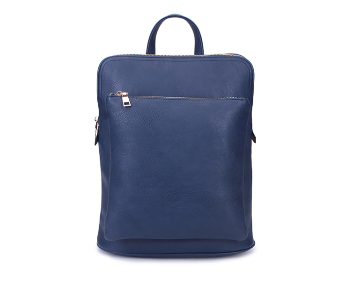 Navyblue Double Zipper Backpack Bag