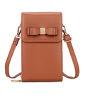 Brown Ribbon Crossbody C Bag