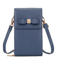 Denim Blue Ribbon Crossbody C Bag