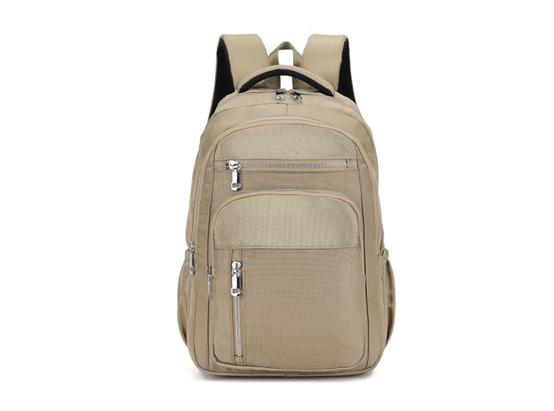 Kakhi Double Zip Civilian Backpack Bag