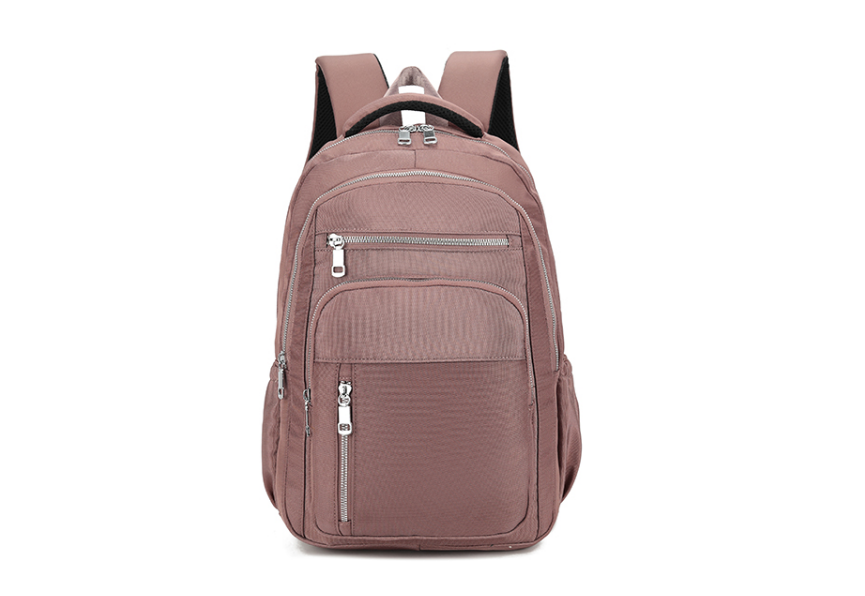 Pink Double Zip Civilian Backpack Bag